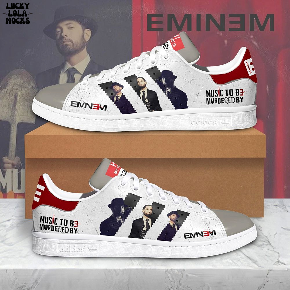 Eminem Rap Performance Slim Shady Legacy 2025 Stan Smith Shoes Eminem Rap Performance Slim Shady Legacy 2025 Stan Smith Shoes