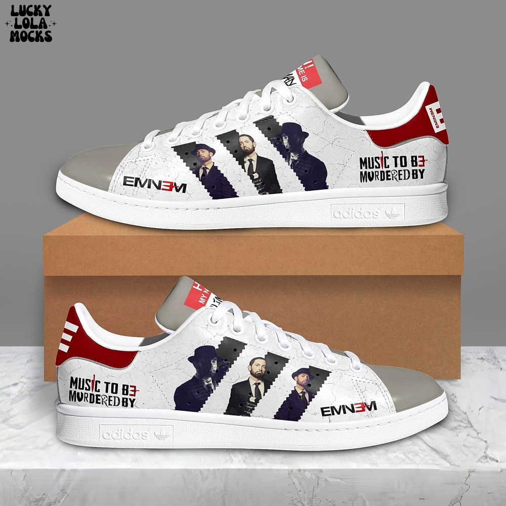 Eminem Rap Performance Slim Shady Legacy 2025 Stan Smith Shoes Eminem Rap Performance Slim Shady Legacy 2025 Stan Smith Shoes