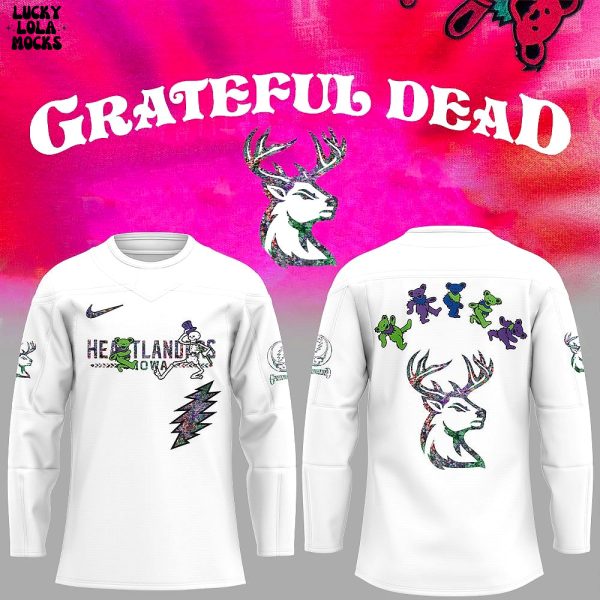 Grateful Dead Hockey Game Iowa Heartlanders 2025 Jersey