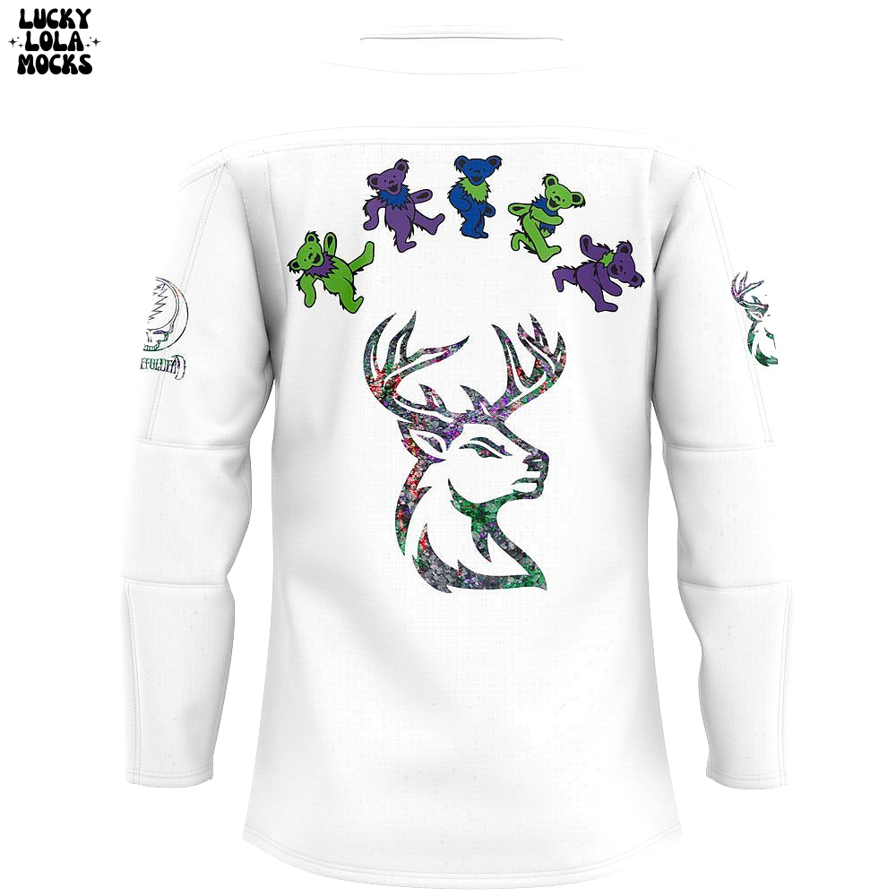 Grateful Dead Hockey Game Iowa Heartlanders 2025 Jersey Grateful Dead Hockey Game Iowa Heartlanders 2025 Jersey