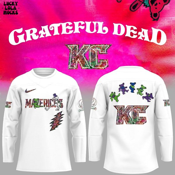 Grateful Dead Hockey Game Kansas City Mavericks 2025 Jersey