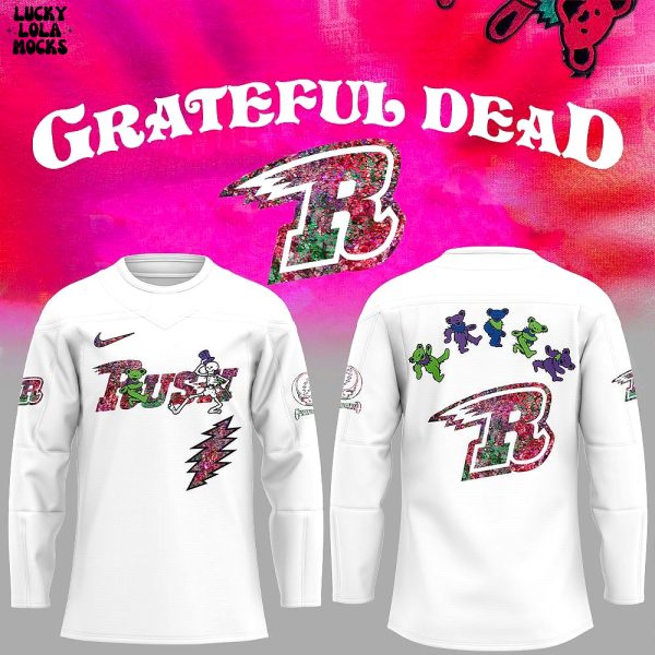 Grateful Dead Hockey Game Rapid City Rush 2025 Jersey