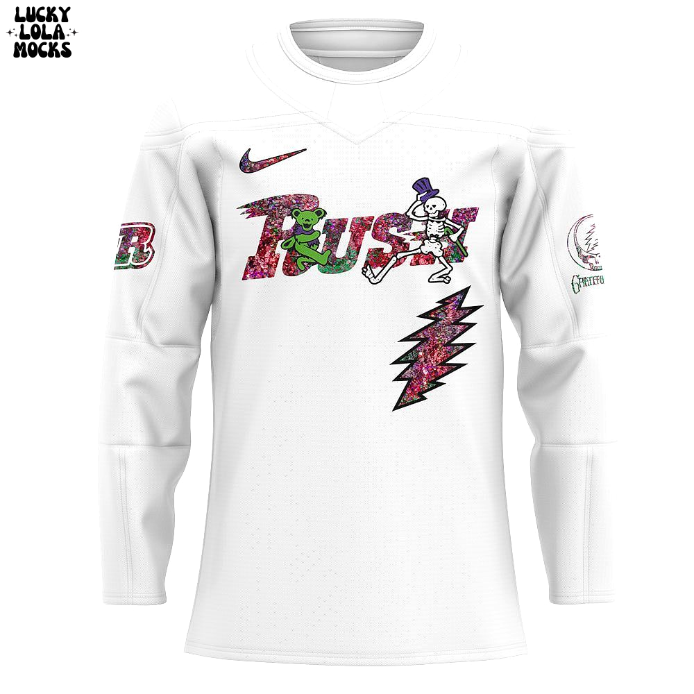 Grateful Dead Hockey Game Rapid City Rush 2025 Jersey Grateful Dead Hockey Game Rapid City Rush 2025 Jersey