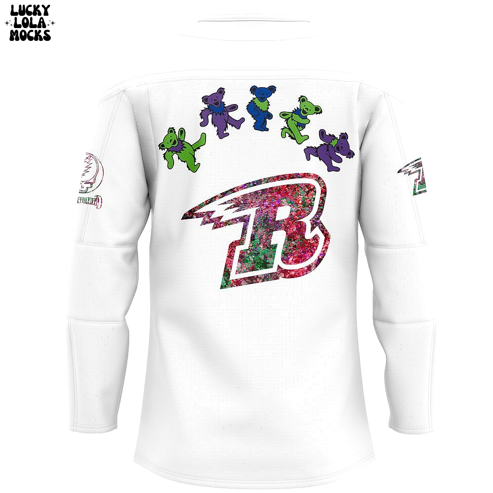 Grateful Dead Hockey Game Rapid City Rush 2025 Jersey Grateful Dead Hockey Game Rapid City Rush 2025 Jersey