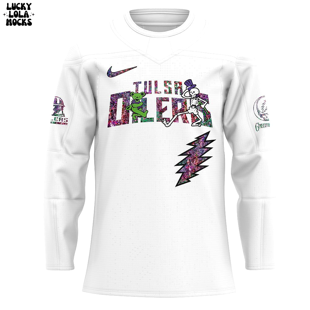 Grateful Dead Hockey Game Tulsa Oilers 2025 Jersey Grateful Dead Hockey Game Tulsa Oilers 2025 Jersey