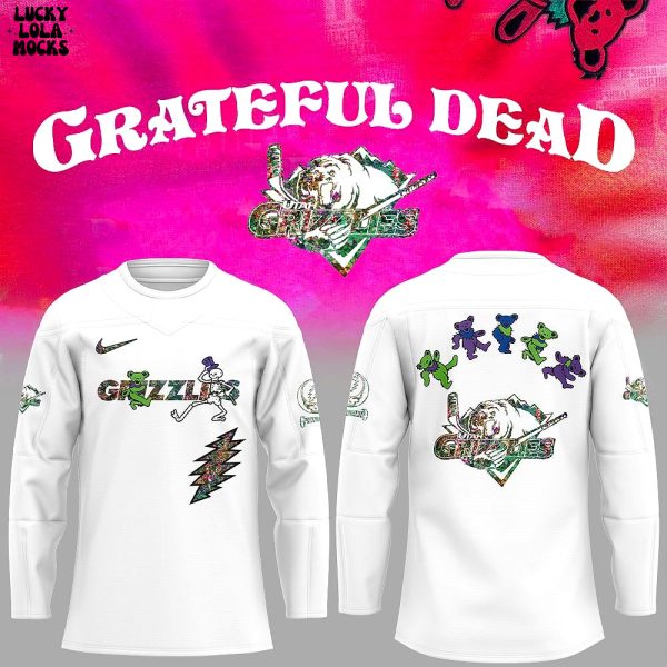 Grateful Dead Hockey Game Utah Grizzlies 2025 Jersey