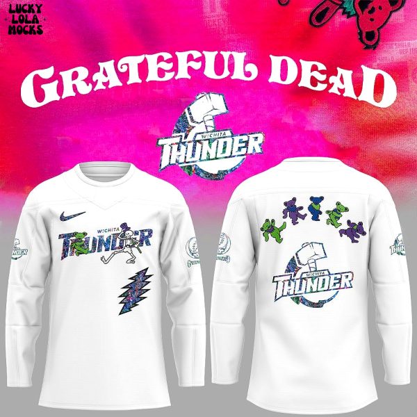 Grateful Dead Hockey Game Wichita Thunder 2025 Jersey