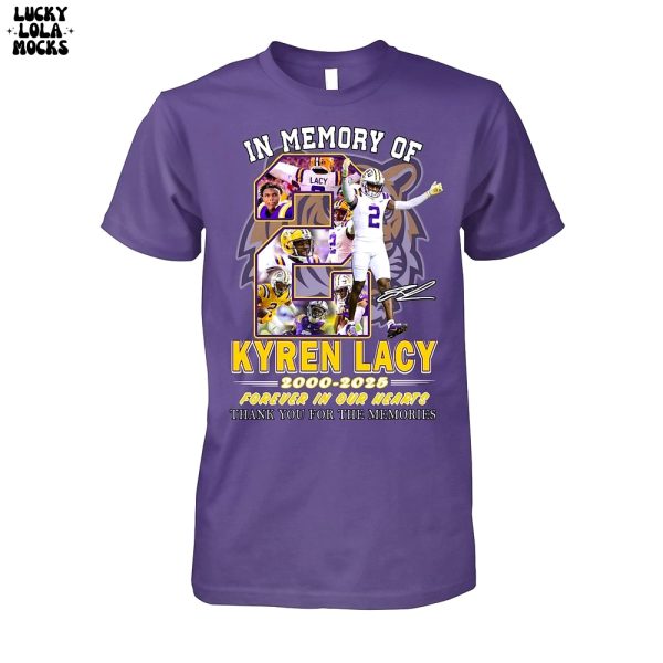 Kyren Lacy 2000-2025 Forever In Our Heart In Memory T-Shirt