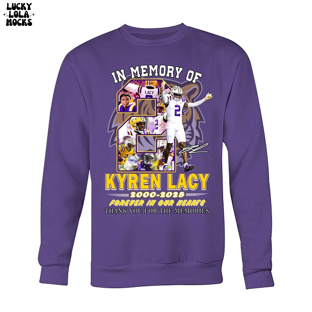 Kyren Lacy 2000-2025 Forever In Our Heart In Memory T-Shirt Kyren Lacy 2000-2025 Forever In Our Heart In Memory T-Shirt