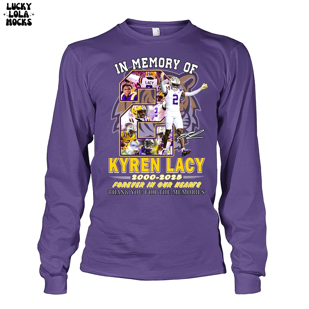 Kyren Lacy 2000-2025 Forever In Our Heart In Memory T-Shirt Kyren Lacy 2000-2025 Forever In Our Heart In Memory T-Shirt