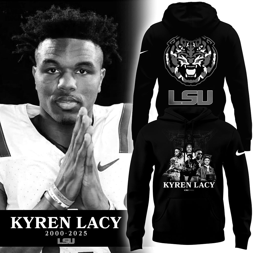 Kyren Lacy In My Memory LSU Tigers Thank You 2025 Hoodie Kyren Lacy In My Memory LSU Tigers Thank You 2025 Hoodie