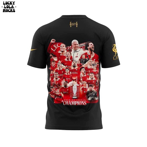 Liverpool Premier League Champions 2025 Special Black T-Shirt
