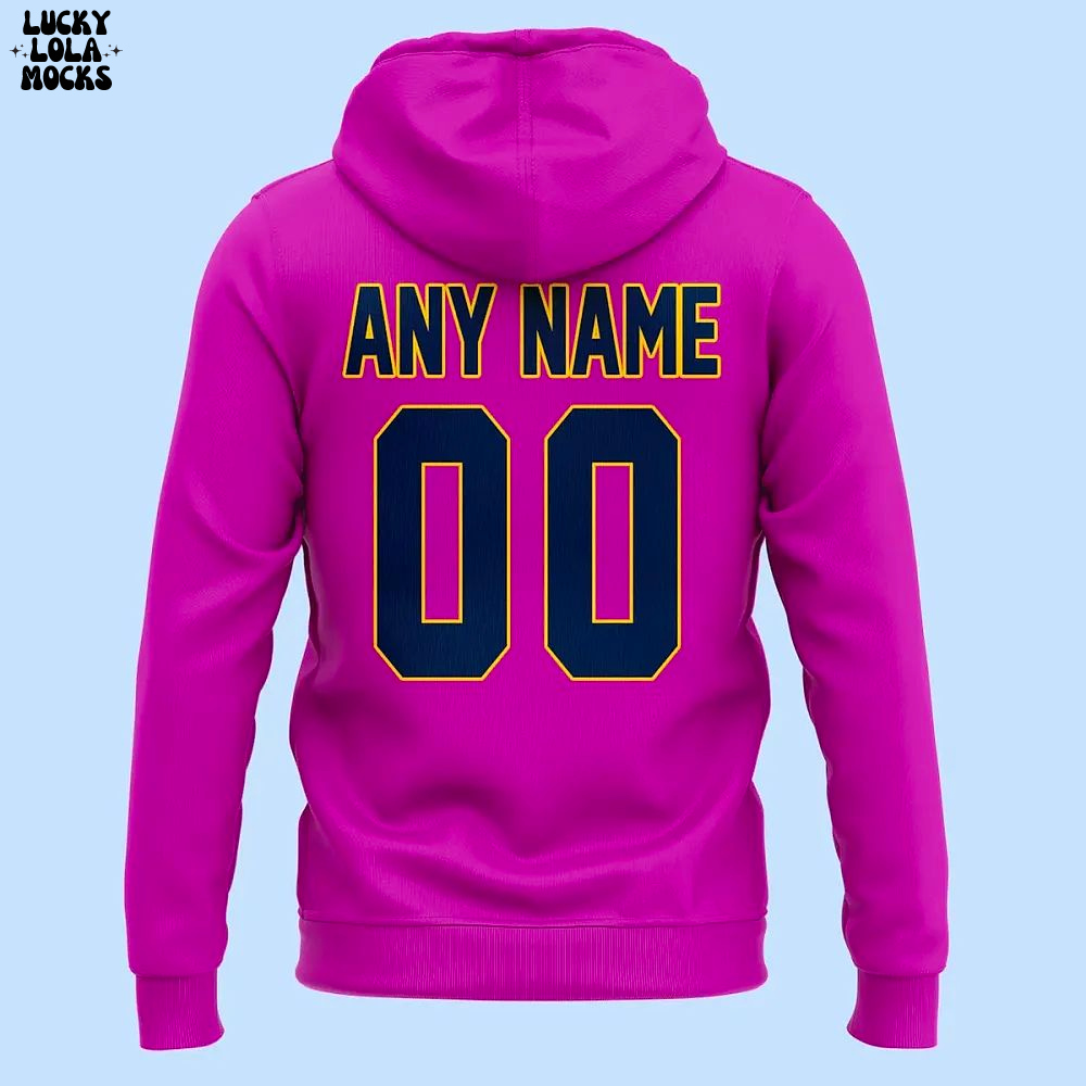 Michigan Wolverines Softball 2025 Pink Hoodie Michigan Wolverines Softball 2025 Pink Hoodie