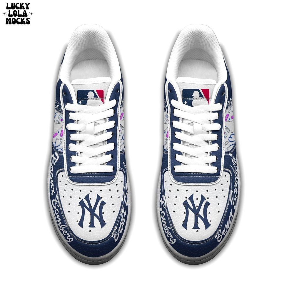 New York Yankees Bronx Bombers Premium Air Force 1 New York Yankees Bronx Bombers Premium Air Force 1