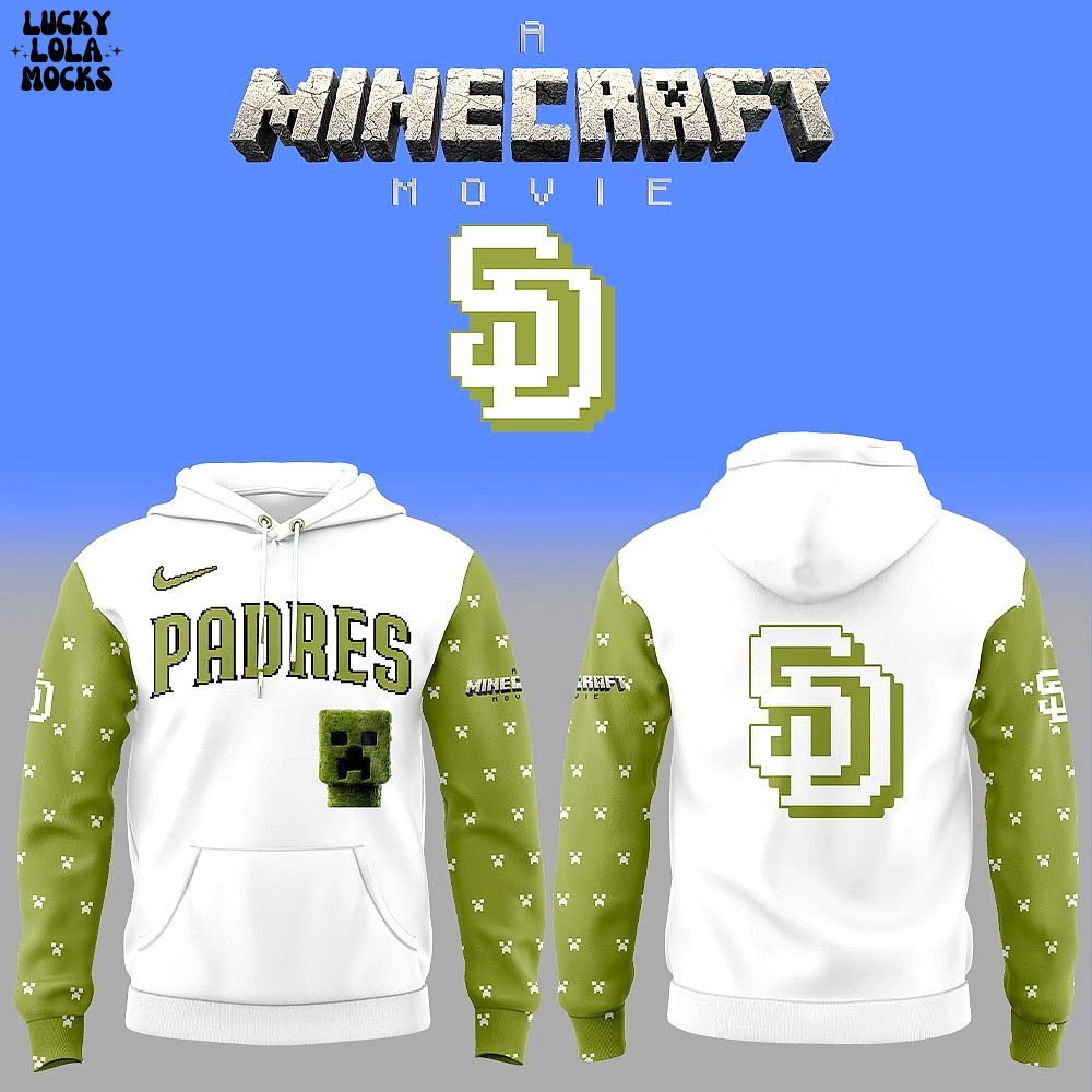 San Diego Padres A Minecraft Movie Collection Special 2025 Hoodie San Diego Padres A Minecraft Movie Collection Special 2025 Hoodie