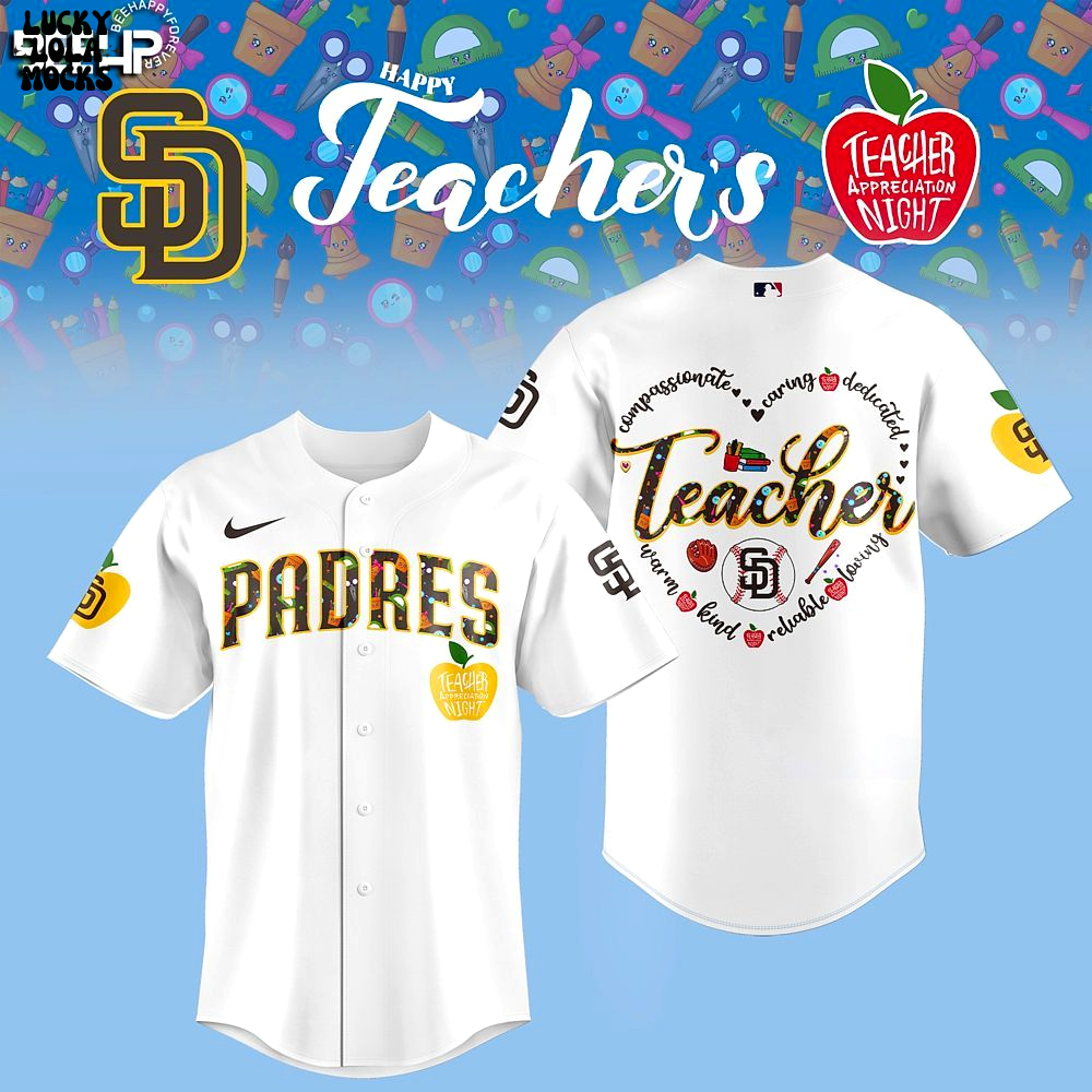 San Diego Padres Exclusive Teacher Tribute Limited Edition Jersey 2025 San Diego Padres Exclusive Teacher Tribute Limited Edition Jersey 2025
