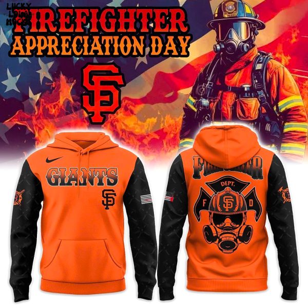San Francisco Giants Firefighter Appreciation Hoodie – Limited Edition 2025 FDNY Tribute