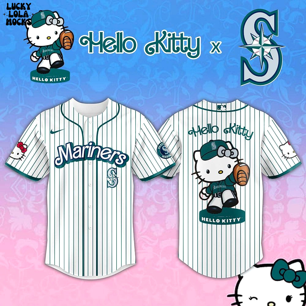 Seattle Mariners x Hello Kitty Night For Fans 2025 Jersey Seattle Mariners x Hello Kitty Night For Fans 2025 Jersey