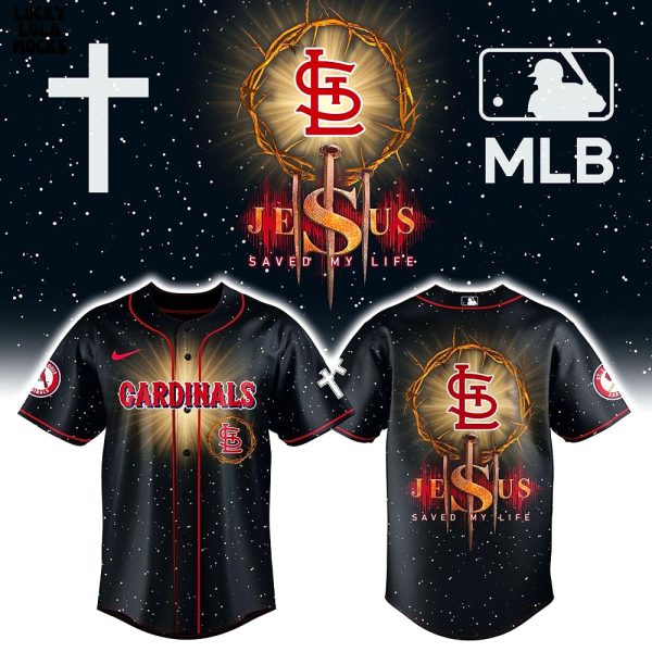 St. Louis Cardinals Jesus Save My Life Baseball Jersey