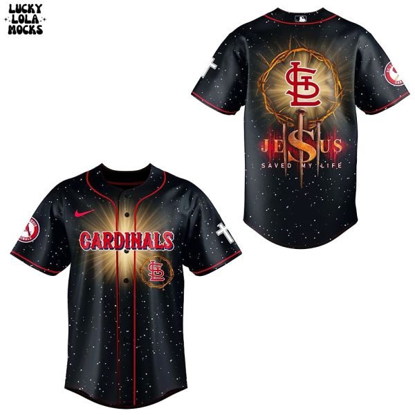 St. Louis Cardinals Jesus Save My Life Baseball Jersey