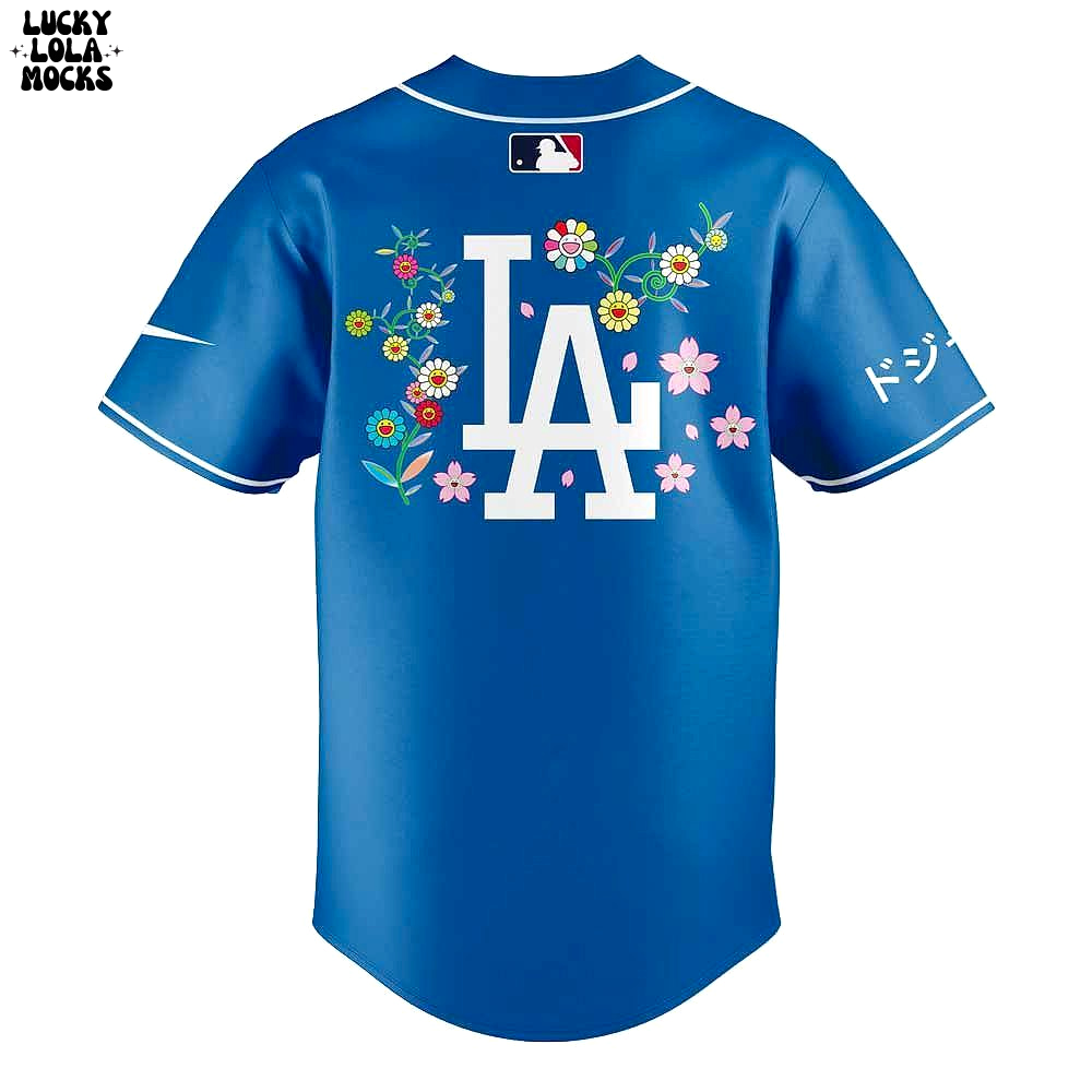 Takashi Murakami x Dodgers 2025 Navy Jersey Takashi Murakami x Dodgers 2025 Navy Jersey