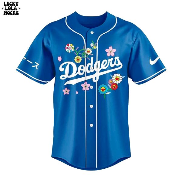 Takashi Murakami x Dodgers 2025 Navy Jersey