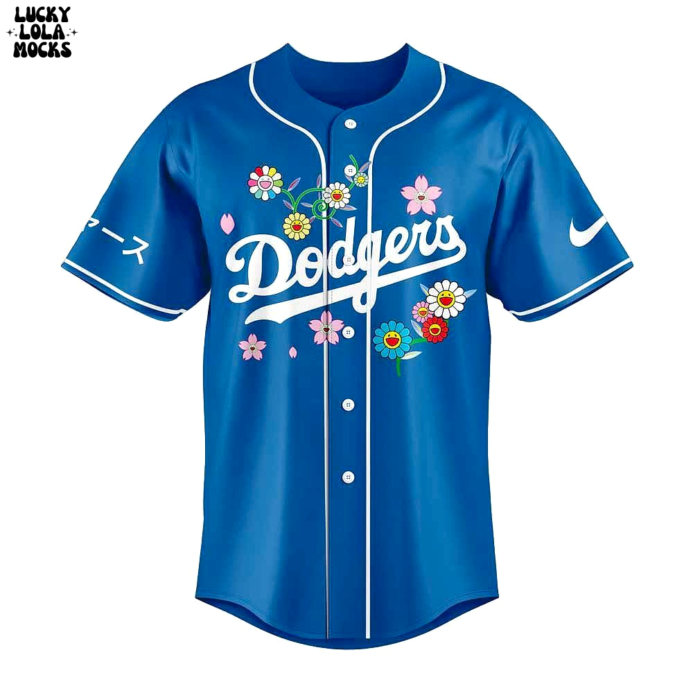 Takashi Murakami x Dodgers 2025 Navy Jersey Takashi Murakami x Dodgers 2025 Navy Jersey