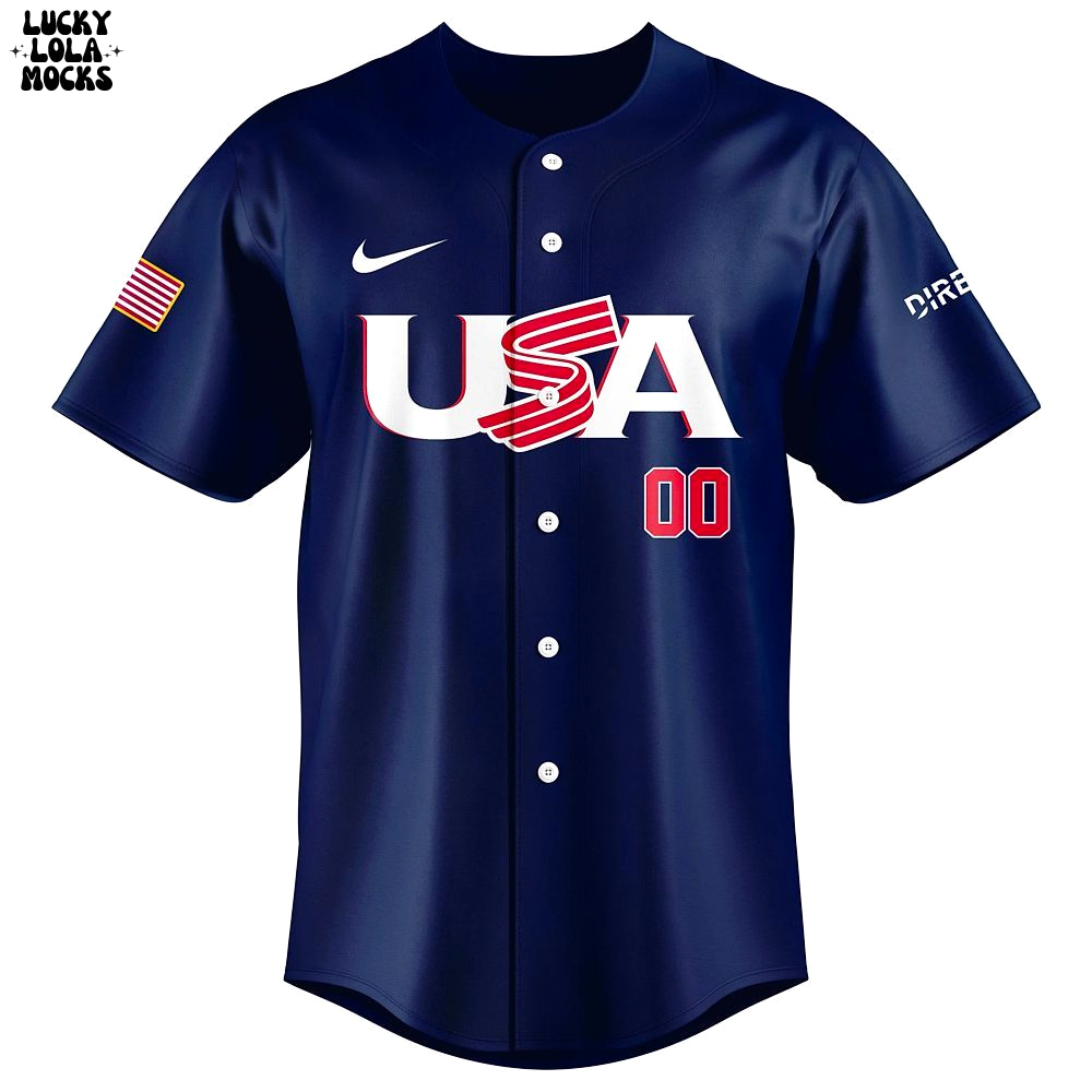 Team USA Uniform Navy 2025 Special Baseball Jersey Team USA Uniform Navy 2025 Special Baseball Jersey