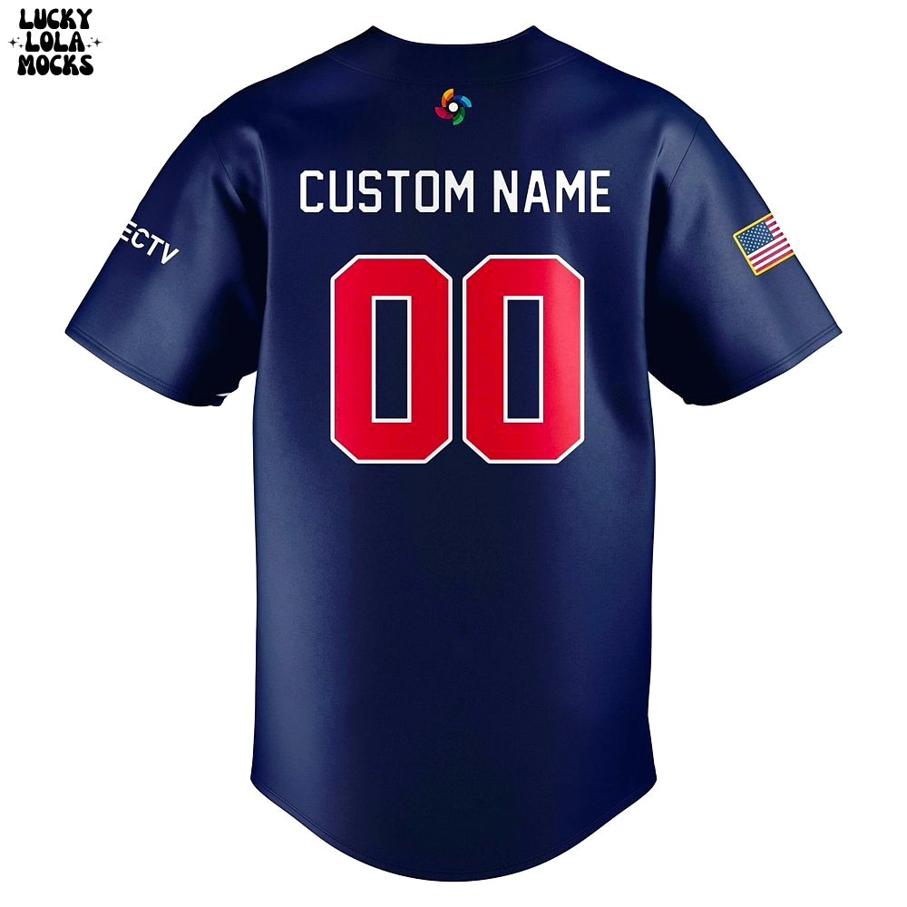 Team USA Uniform Navy 2025 Special Baseball Jersey Team USA Uniform Navy 2025 Special Baseball Jersey