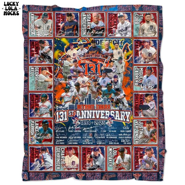 The Tigers 131st Anniversary 1883-2025 Fleece Blanket