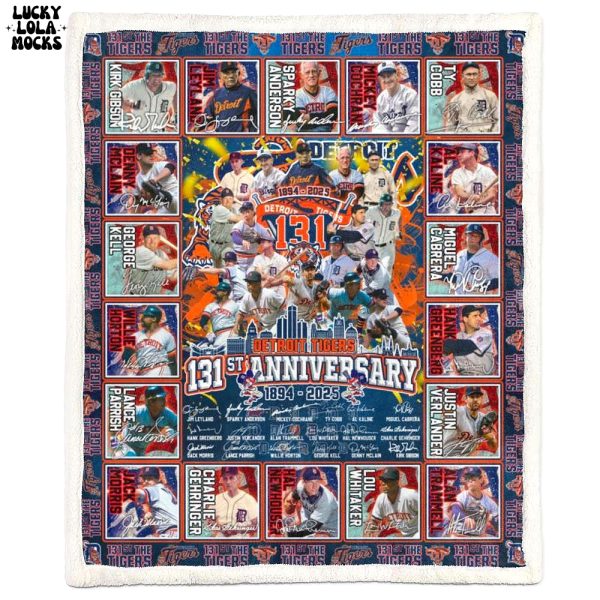 The Tigers 131st Anniversary 1883-2025 Fleece Blanket