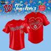 Cincinnati Reds Teacher Day 2025 Red Baseball Jersey