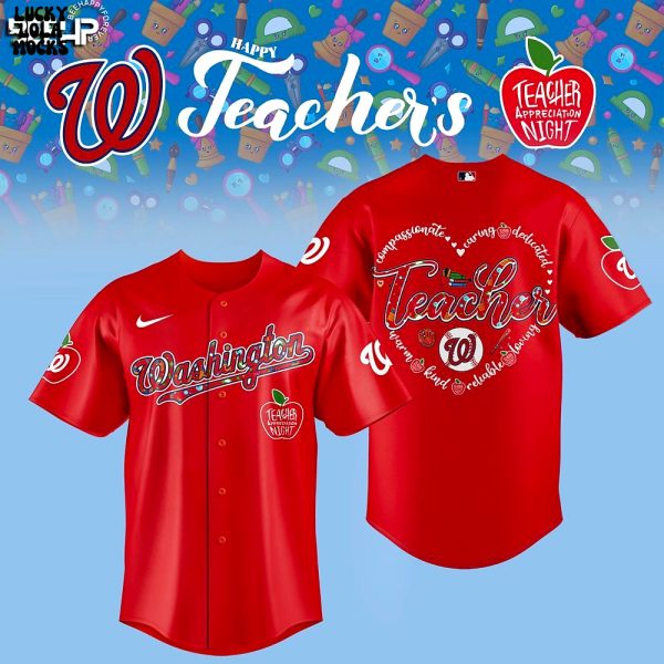 Washington Nationals Educator Night 2025 Collector’s Edition Jersey