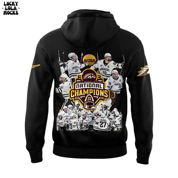 Western Michigan Hockey National Champions 2025 Premium Black Hoodie