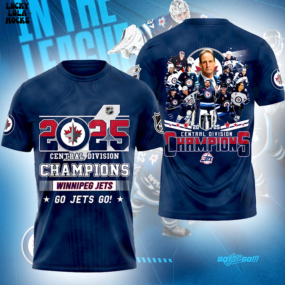 Winnipeg Jets Champions Central Division 2025 T-Shirt Winnipeg Jets Champions Central Division 2025 T-Shirt