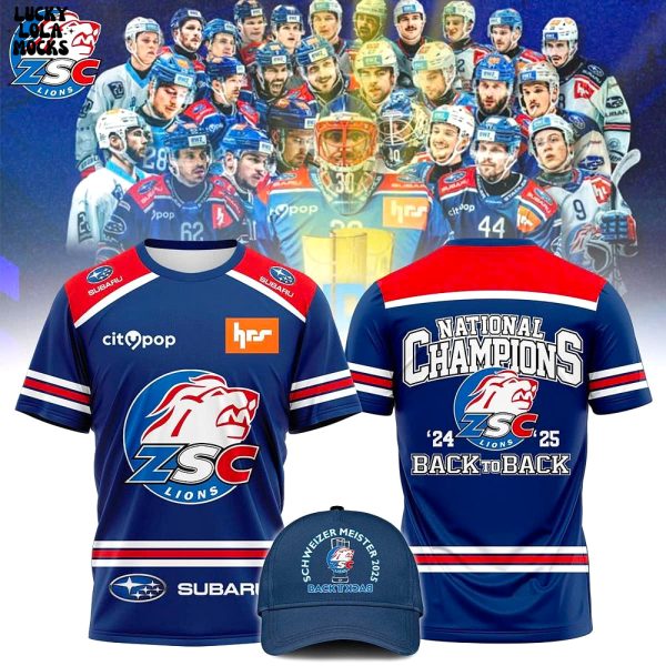 ZSC Lions Back-to-Back Nations Champions 2025 T-Shirt