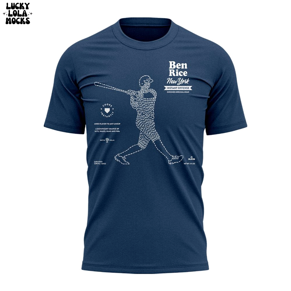 New York Yankees Ben Rice T-Shirt New York Yankees Ben Rice T-Shirt