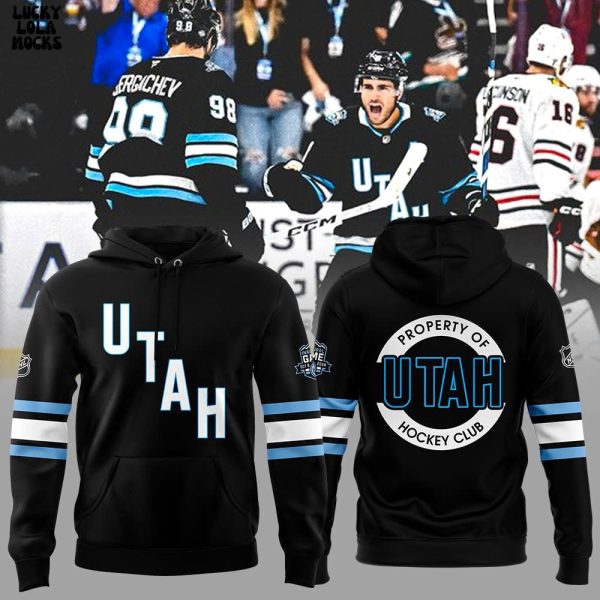 Utah Mammoth Hockey 2025 Limited Black Hoodie